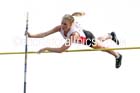 Womens pole vault at the Northern Inter-Counties under-17s and 15s at Witton Park, Blackburn. Photo: David T. Hewitson/Sports for All Pics